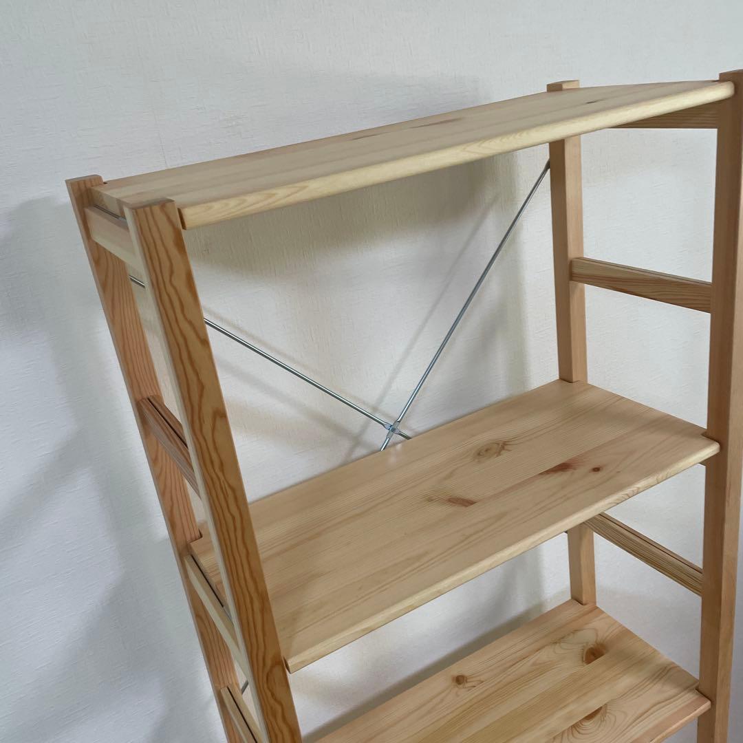 無印良品 パイン材ユニットシェルフ奥行２５ｃｍタイプ・５８ｃｍ幅・大　棚板6枚