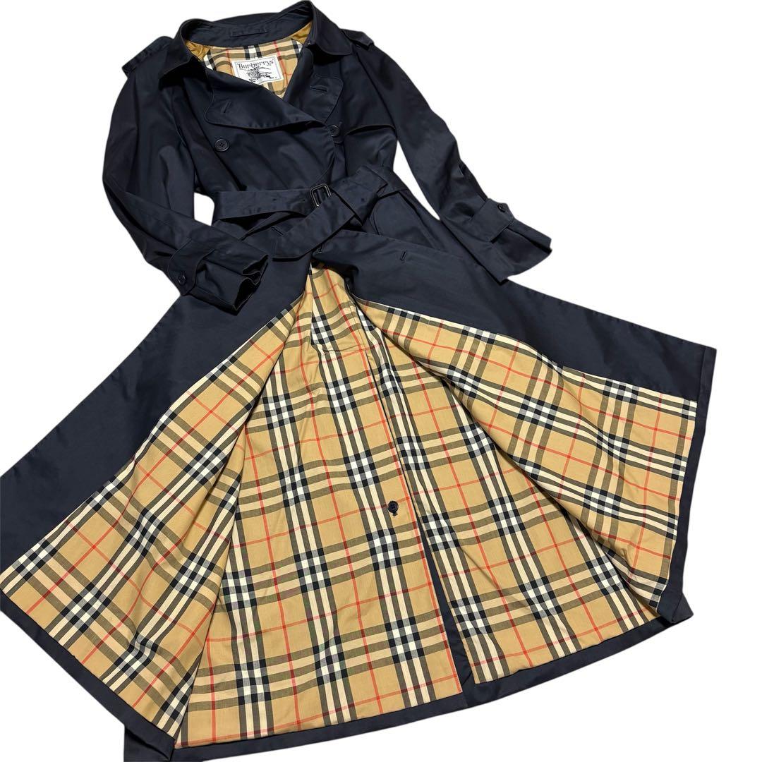 極美品 BURBERRYS バーバリー トレンチコート ノバチェック ベルト付