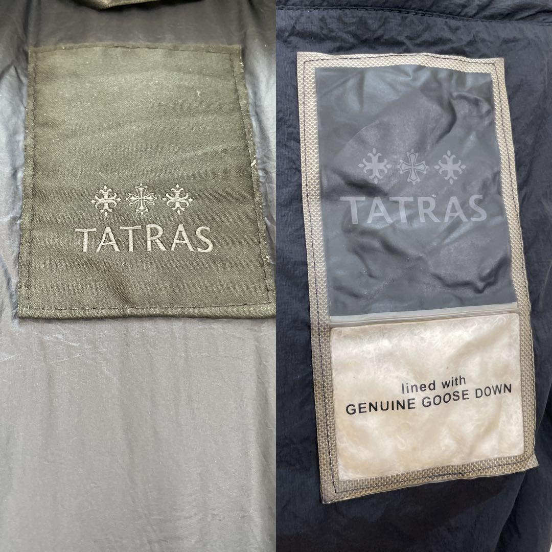 タトラス ダウンコート ポリテアマ 20年 01 高級ダウン Aライン ネイビー