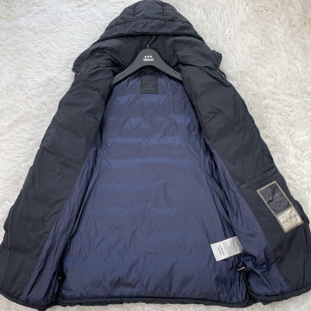 タトラス ダウンコート ポリテアマ 20年 01 高級ダウン Aライン ネイビー