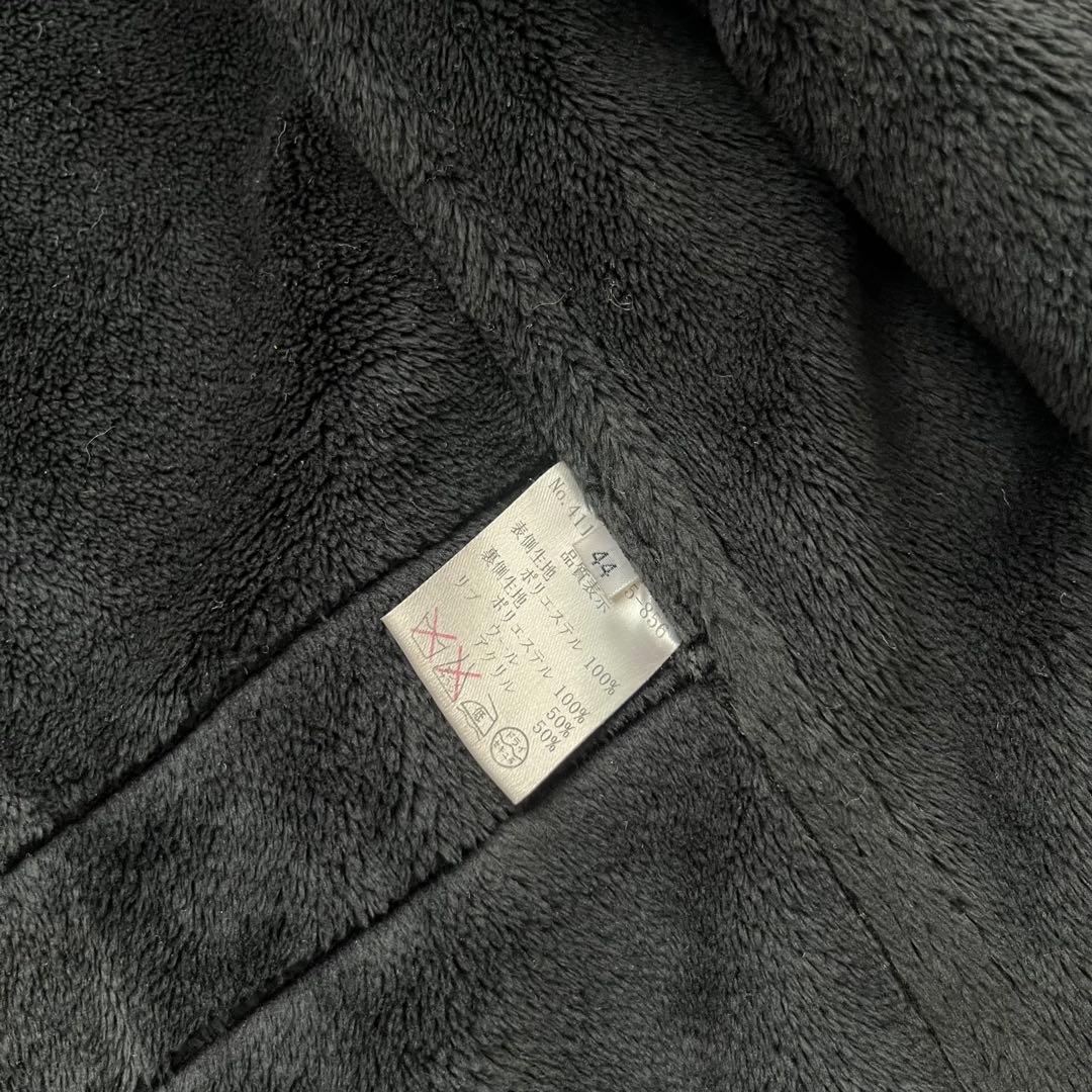 BEAMS y2k スエードブルゾン 裏ボア　短丈 スタジャン風　黒