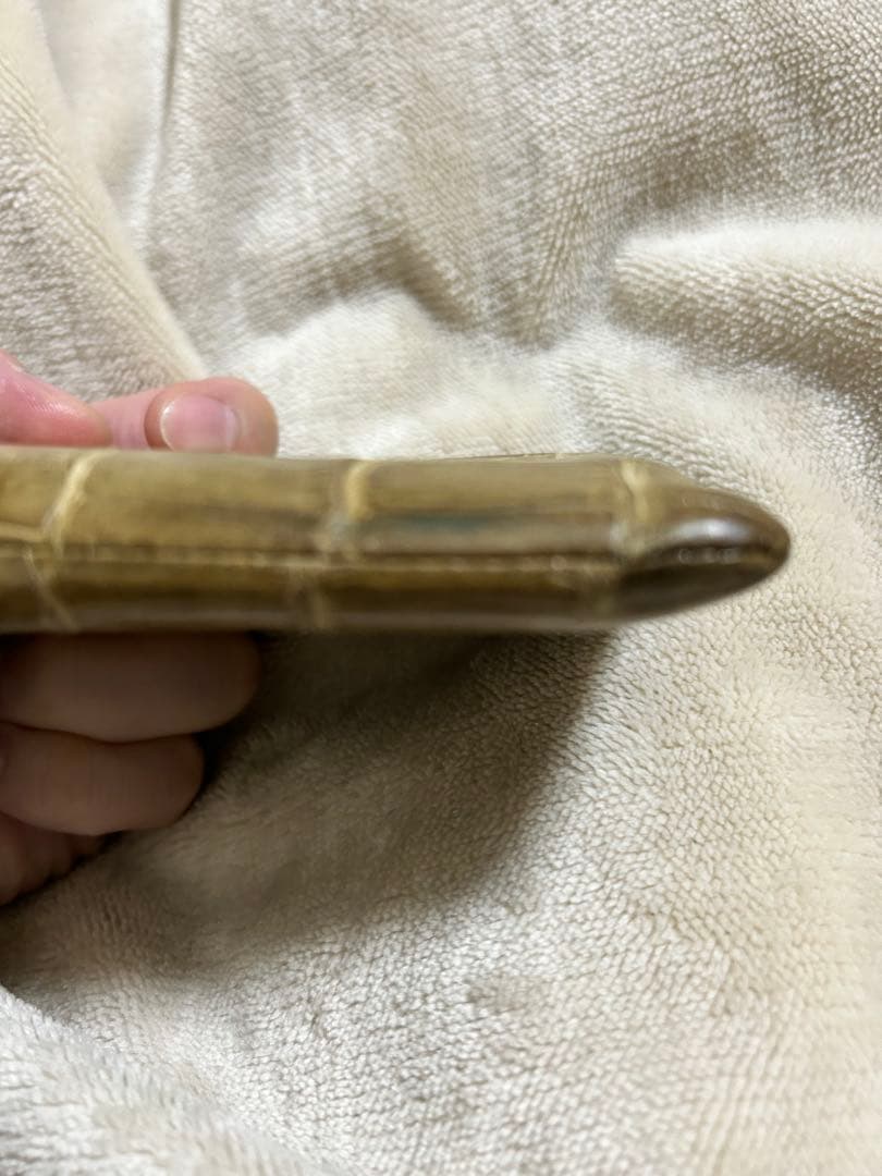 ブルーナボイン　クロコスモールウォレット　ベージュ