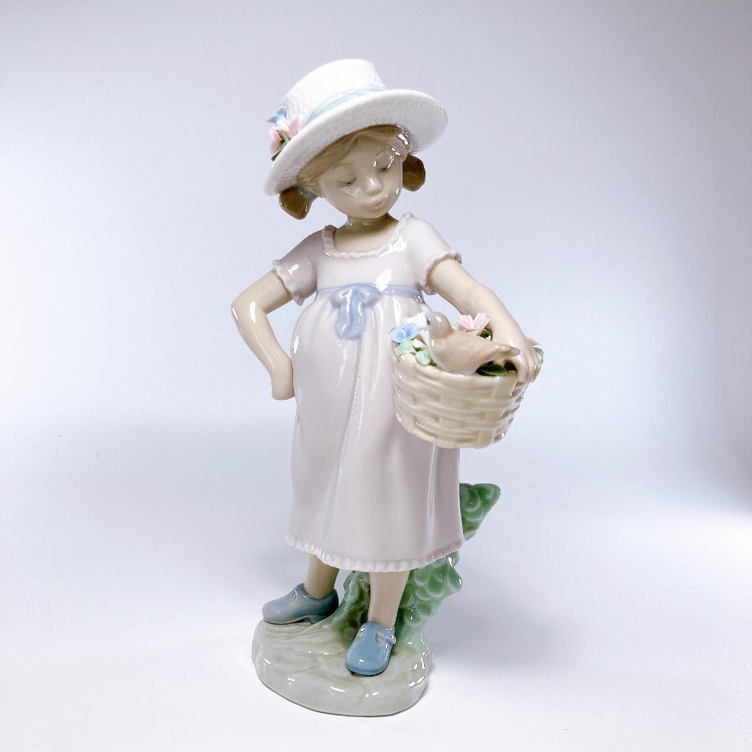 リヤドロ LIADRO 可愛いお友達 少女・小鳥・花・バスケット　|2617|