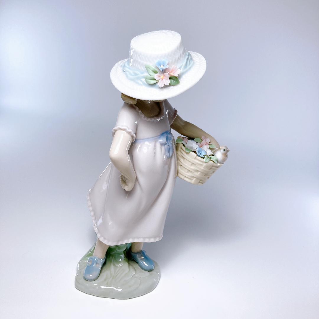 リヤドロ LIADRO 可愛いお友達 少女・小鳥・花・バスケット　|2617|