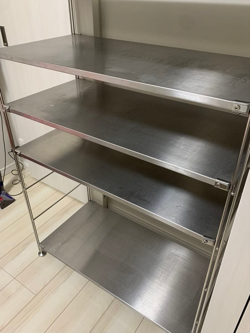 無印良品 ステンレスユニットシェルフ ワイド 中