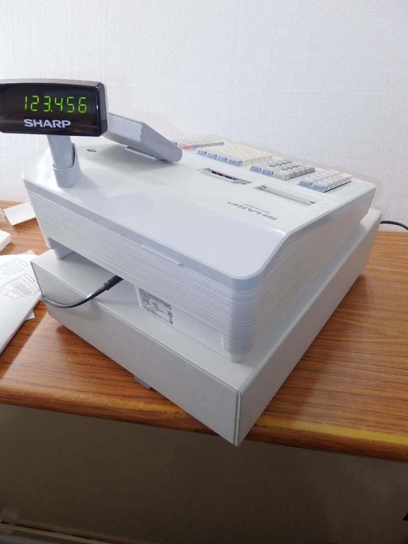 5210 設定無料XE-A407W　20部門　シャープ　レジスター　軽減税率対応