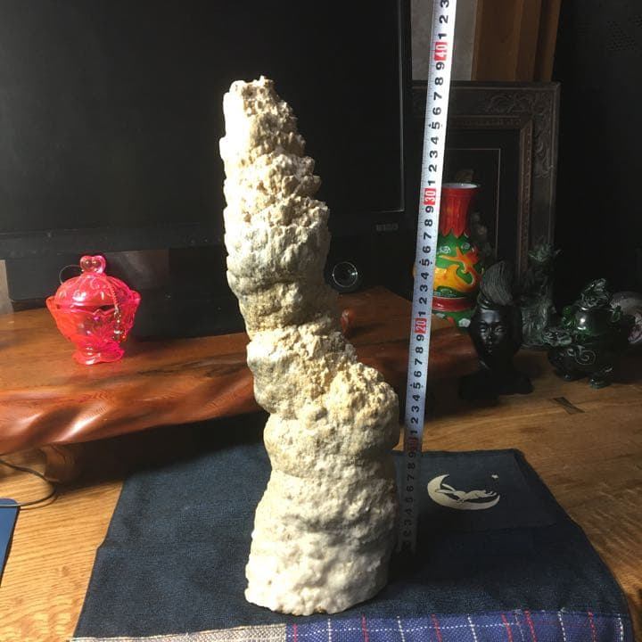 o(^▽^)o遥か昔、6000年(縄文時代)物の石筍(鍾乳石)の芸術品