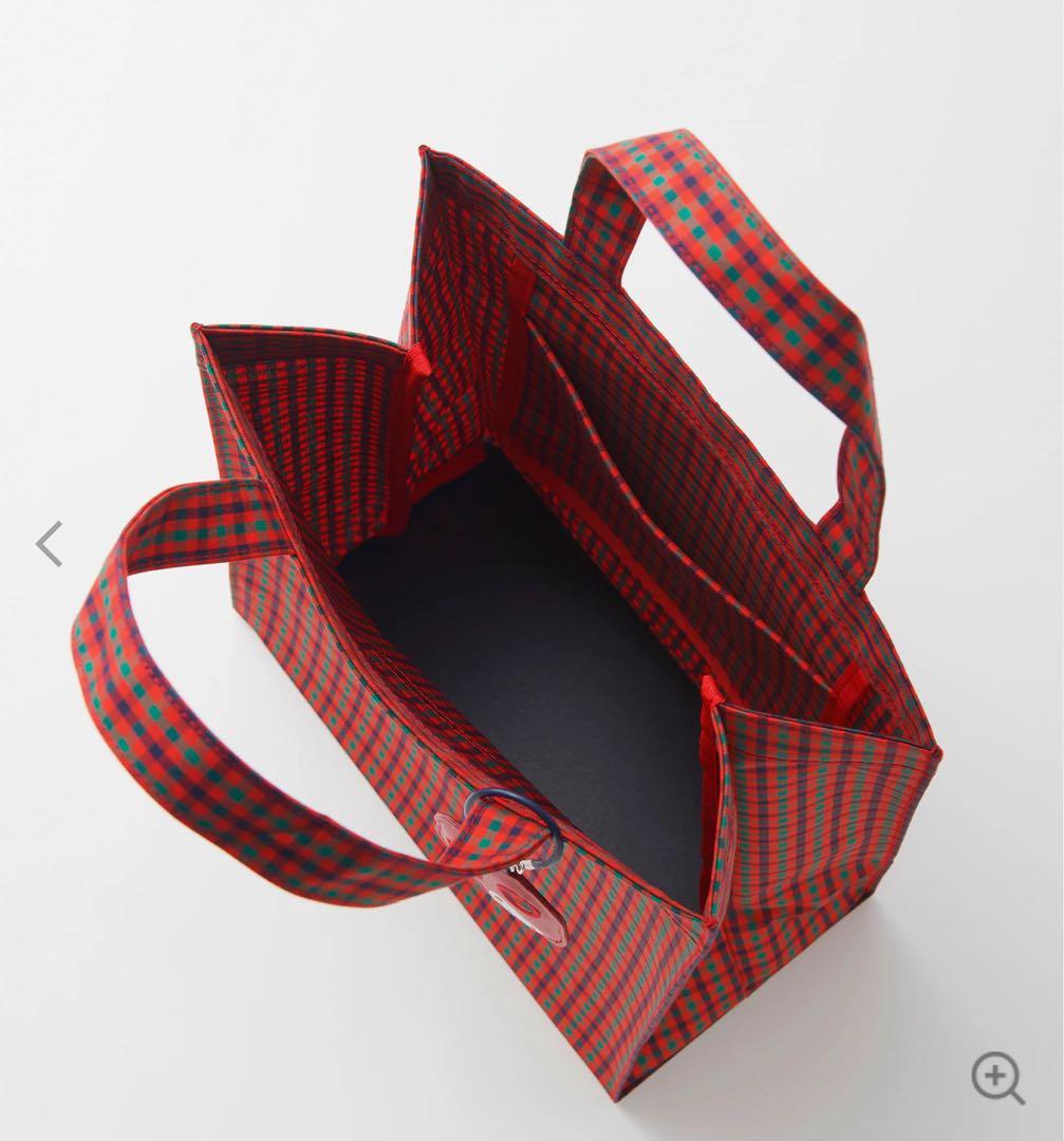 familiarファミリア チェック トートバッグ 大