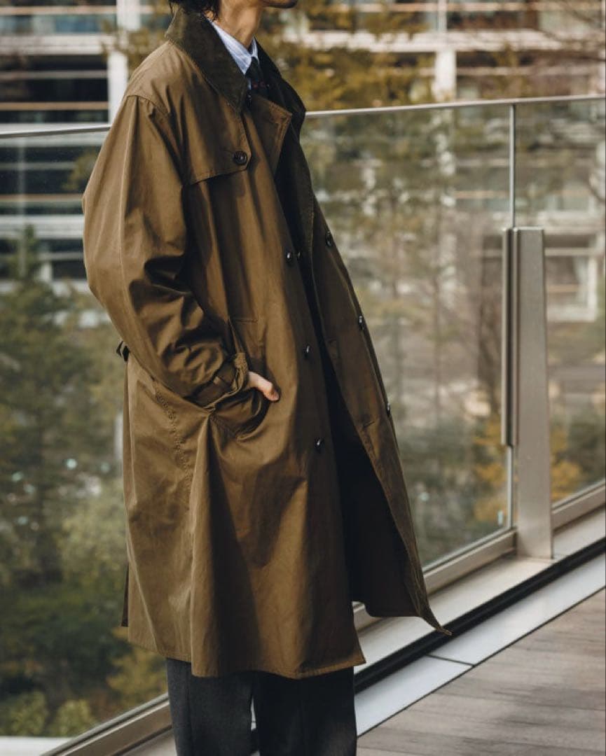 Barbour × BEAMS F別注 WHITLEY トレンチコート　36