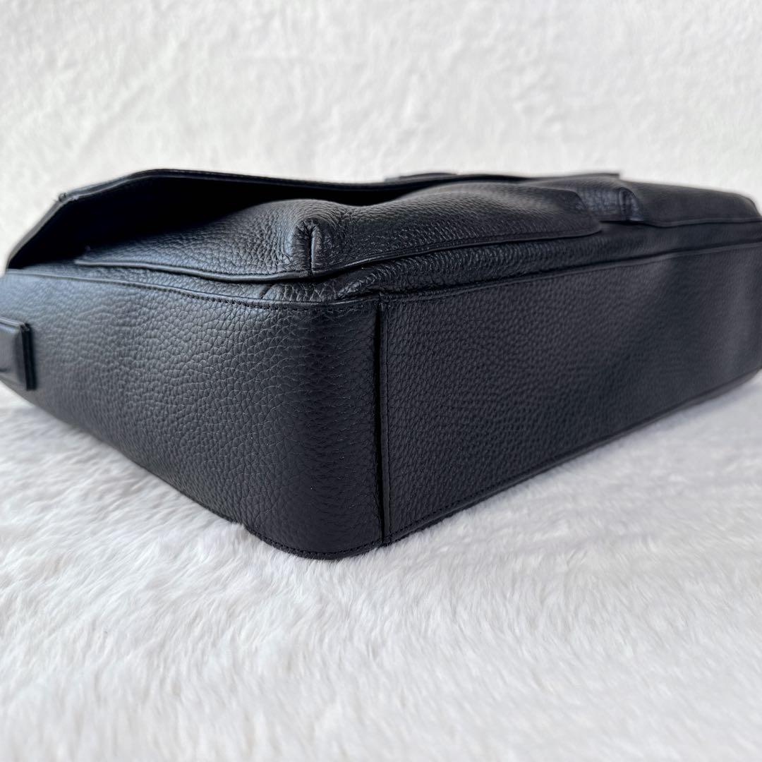 ☆美品 コールハーン メッセンジャーバッグ シボ革 2WAY ショルダーバッグ