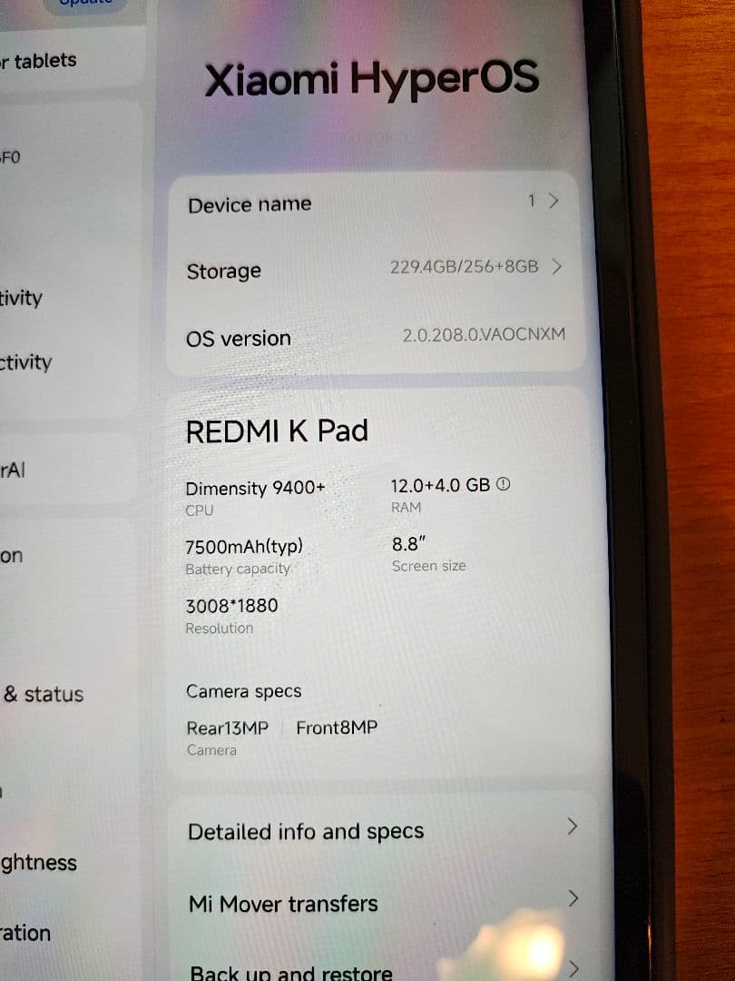 Xiaomi Pad Mini ブラック12+256g中国版 Redmi セット