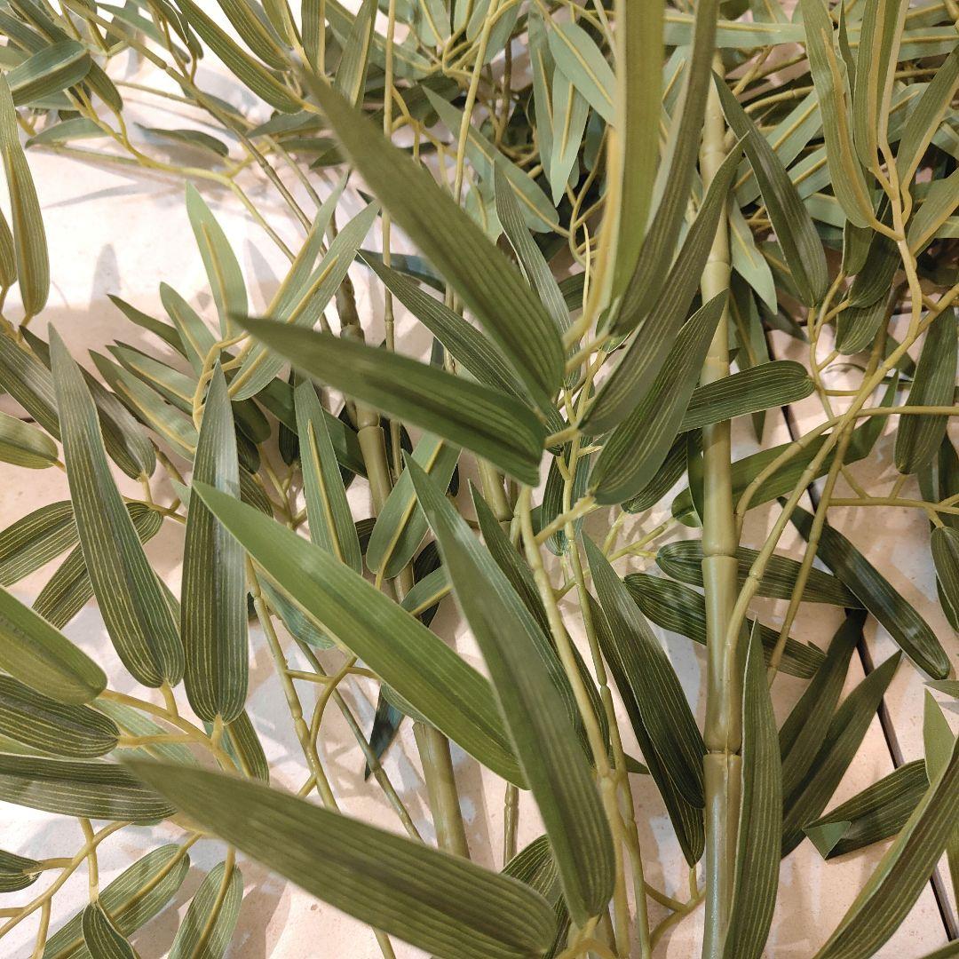 ★美品★人工竹 バンブー 約175cm 白鉢付き 観葉植物