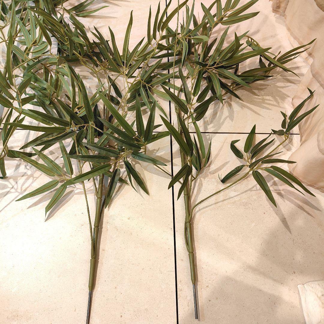 ★美品★人工竹 バンブー 約175cm 白鉢付き 観葉植物
