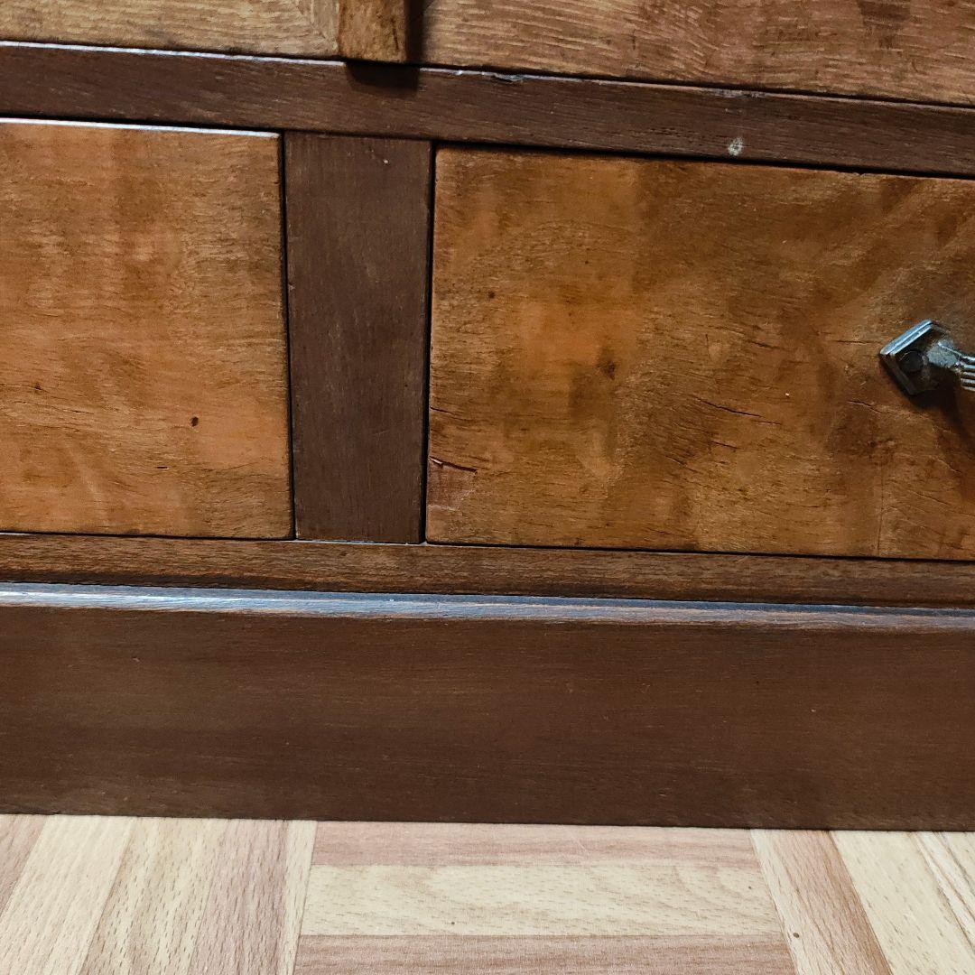 違い棚　本棚　食器棚　木製棚　ガラス棚　昭和レトロ