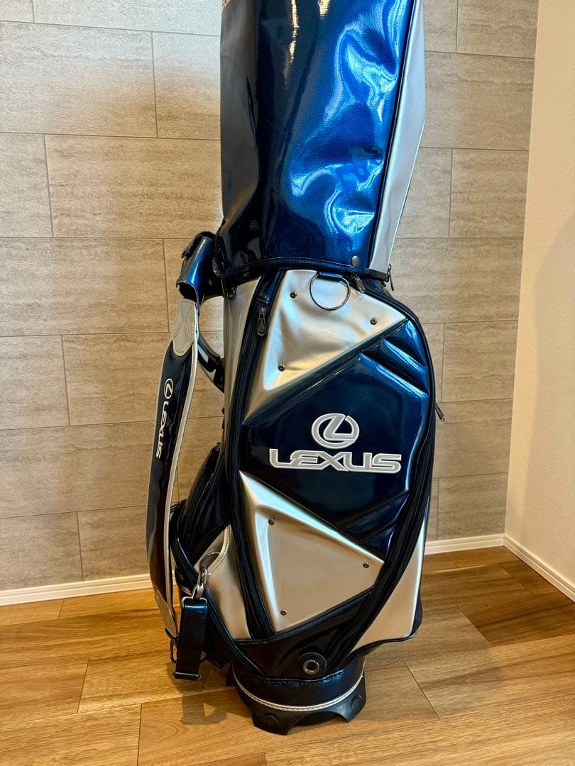 LEXUS ゴルフキャディバッグ ネイビー/シルバー