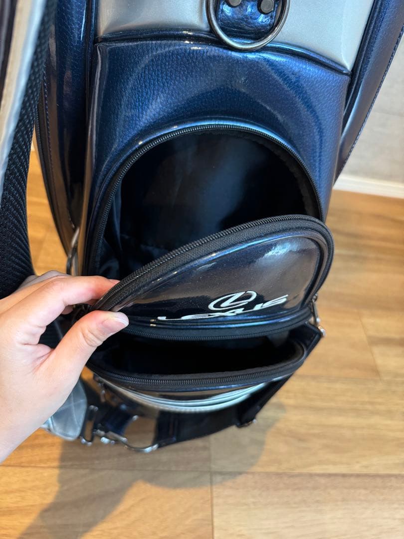 LEXUS ゴルフキャディバッグ ネイビー/シルバー