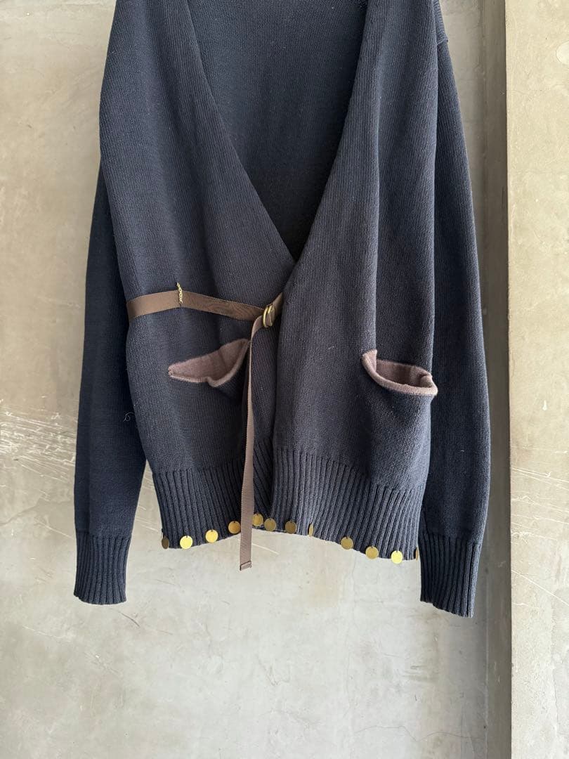 トップス Kolor 17SS Archive Side Belted Cardigan