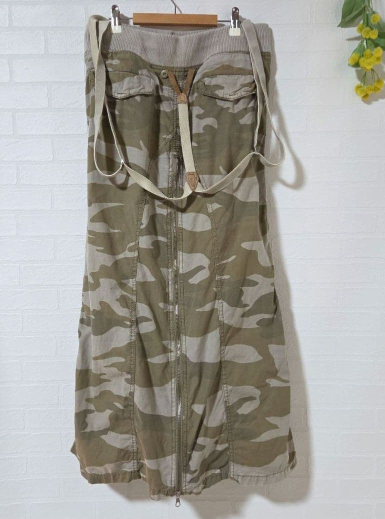 【GOA　ゴア】　ジップスライダースカート　ロング　2WAY　サスペンダー　S