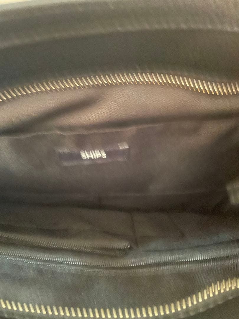 SHIPS ブラック トートバッグ
