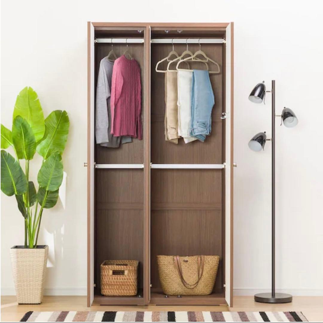 ニトリ NITORI クローゼット ワードローブ ミラー付き