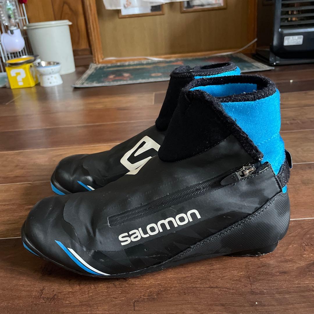Salomon クロスカントリースキー用ブーツ 男性用ブラック/ブルー