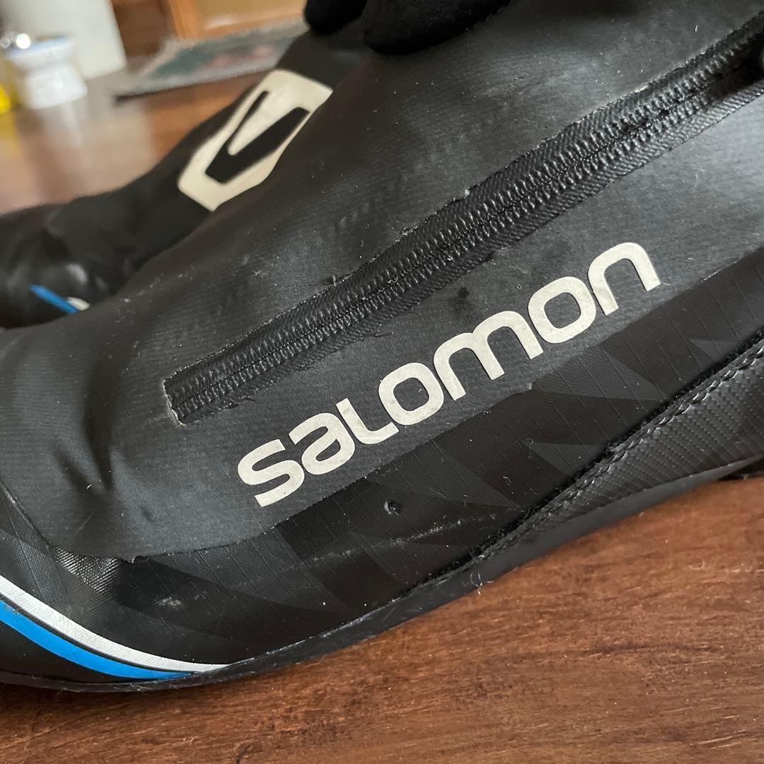 Salomon クロスカントリースキー用ブーツ 男性用ブラック/ブルー