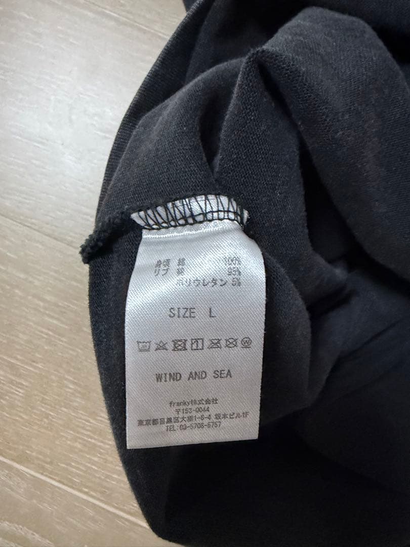 WIND AND SEA ブラック Lサイズ　最終値下