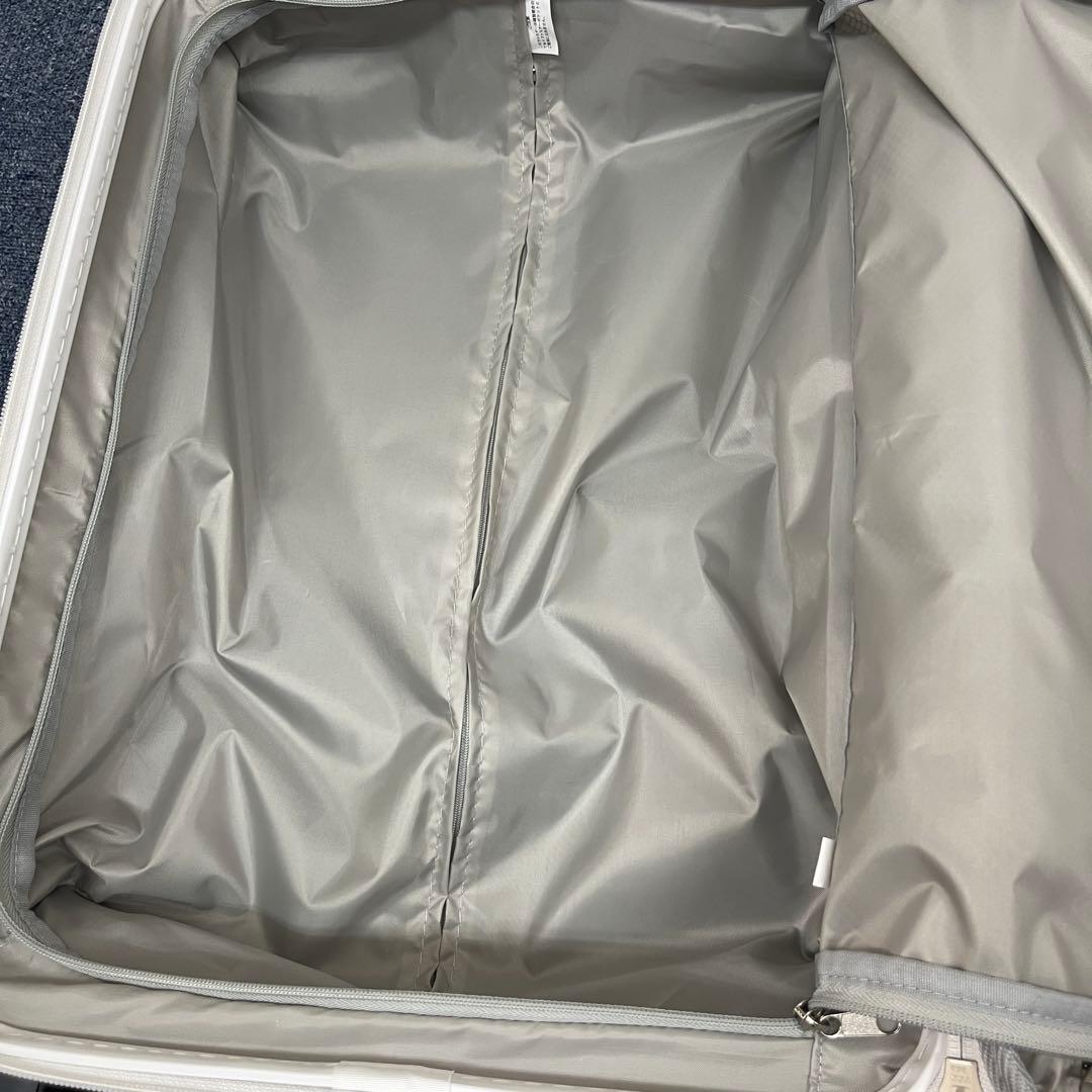 EXACT スーツケース 機内持込可 37/44L 拡張式 TSロック ホワイト