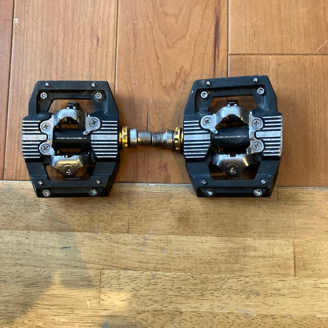 PD-M821 自転車用ペダル ブラック、セイント、saint