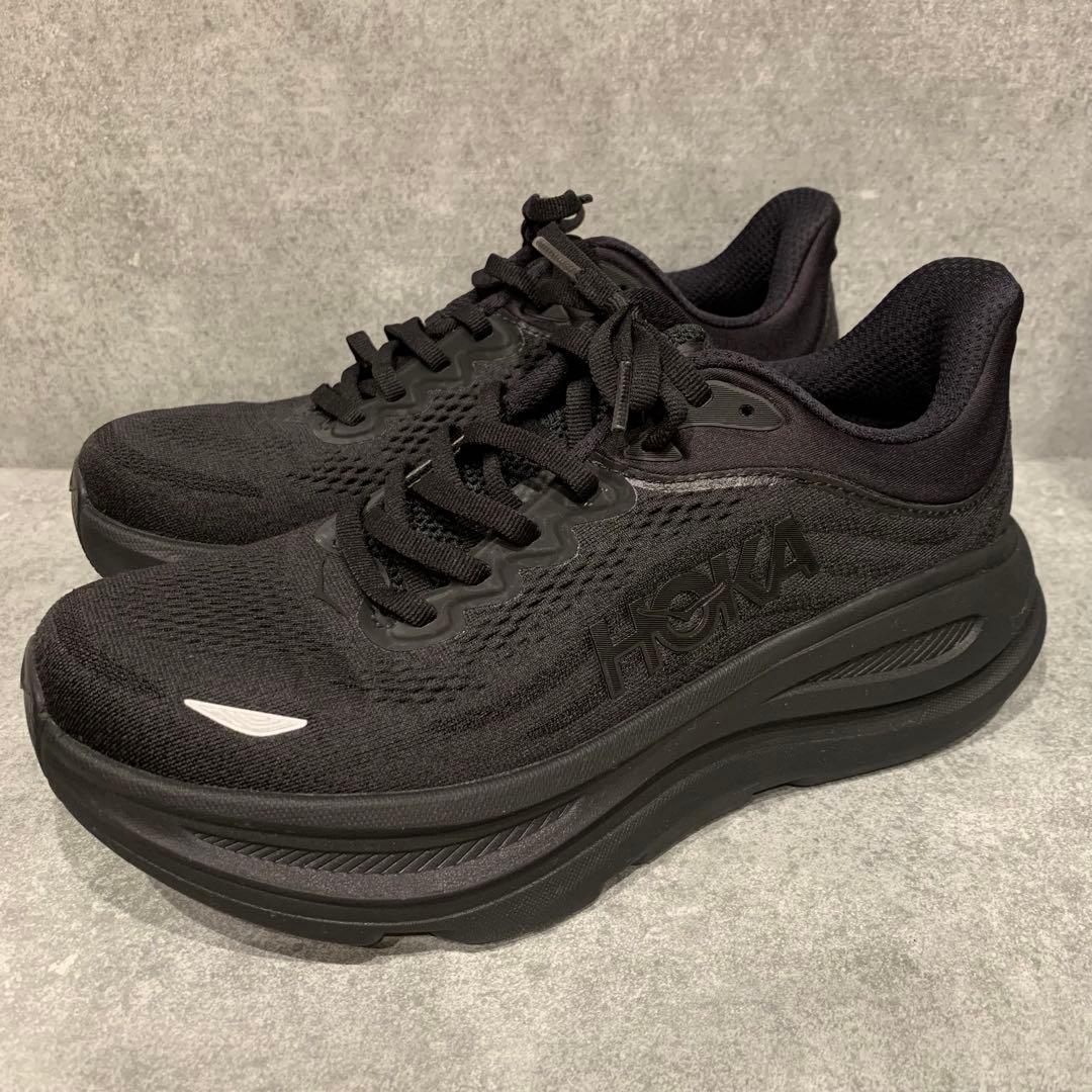 【未使用級】HOKA ONEONE BONDI 9 ブラック 24.5cm