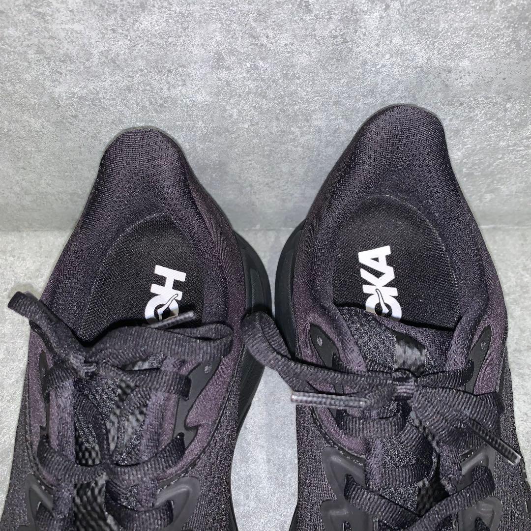 【未使用級】HOKA ONEONE BONDI 9 ブラック 24.5cm