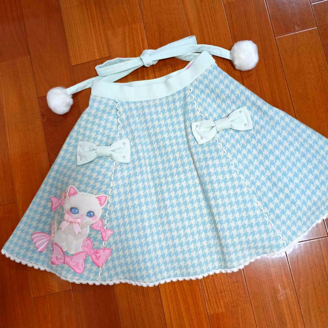 アンジェリックプリティ Angelic Pretty★スカート リボン 猫 刺繍