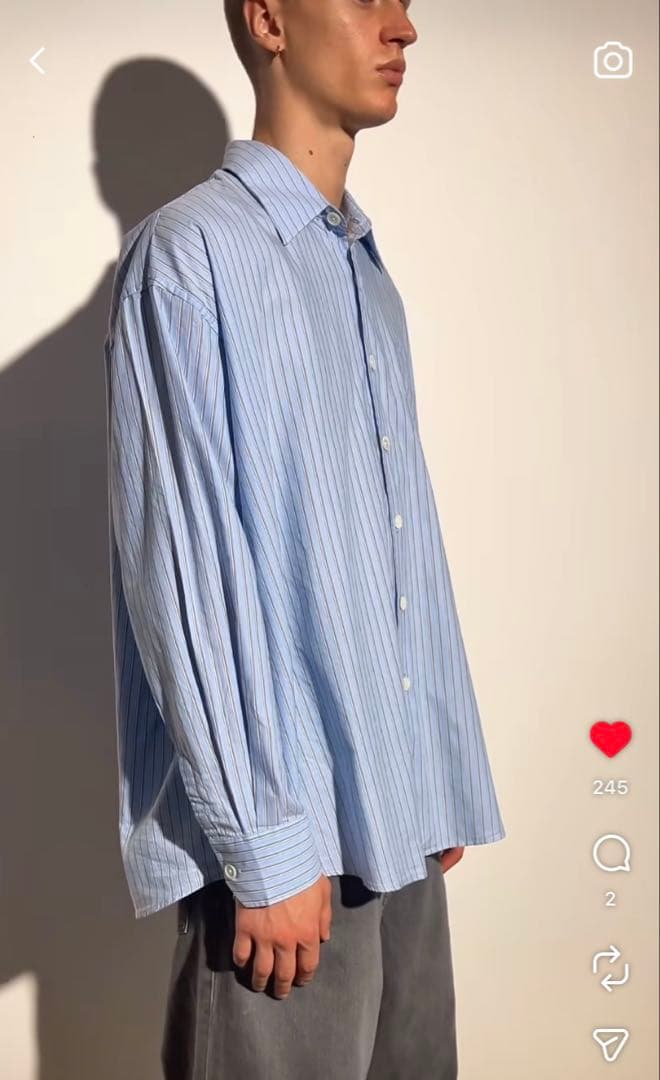 トップス our legacy borrowed shirt bigdaddystripe