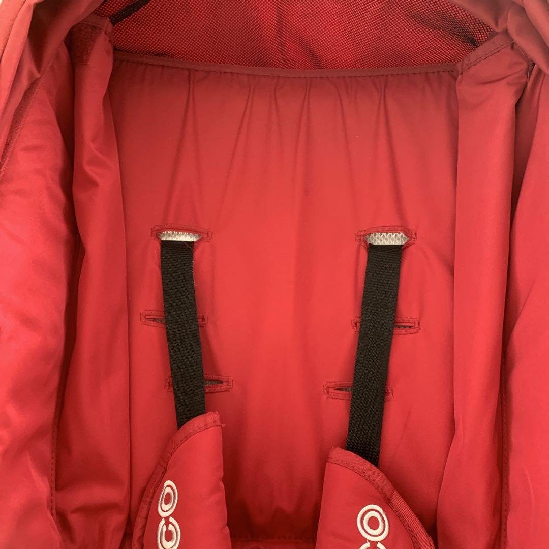 AirBuggy レッドベビーカー 5点式ハーネス