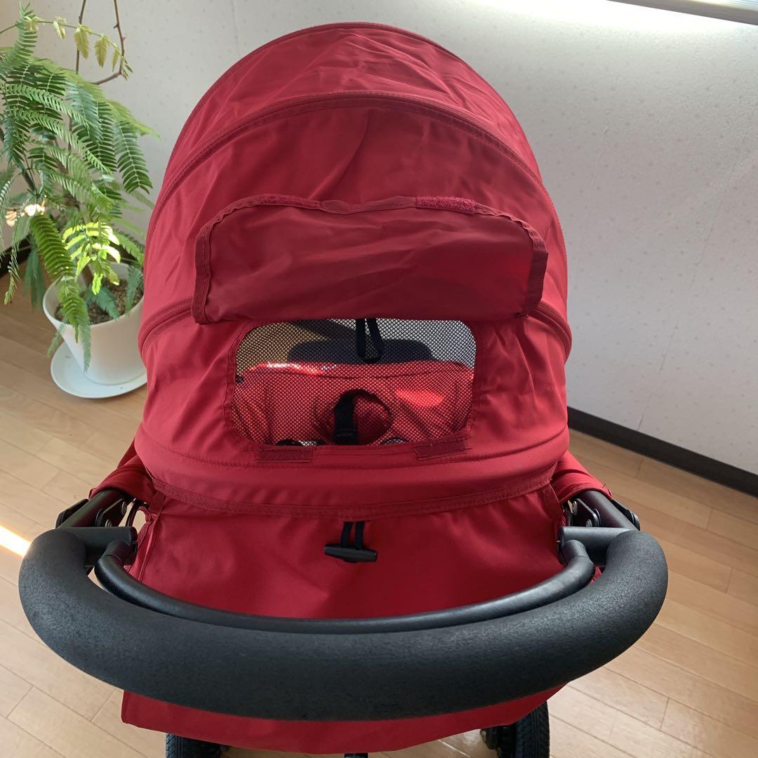 AirBuggy レッドベビーカー 5点式ハーネス