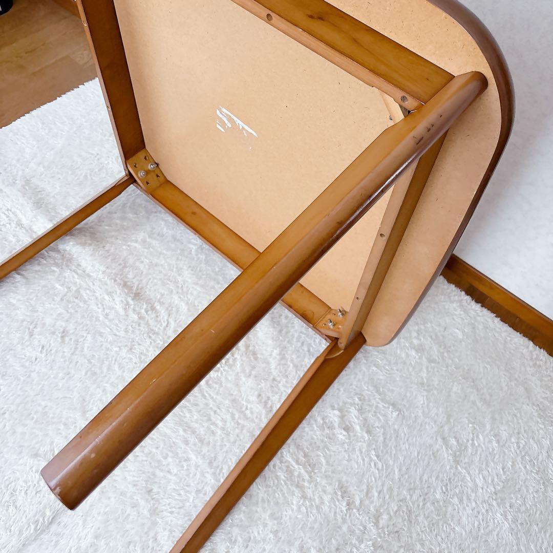 ヴィンテージ】天然木 木製 スクエア ダイニング テーブル