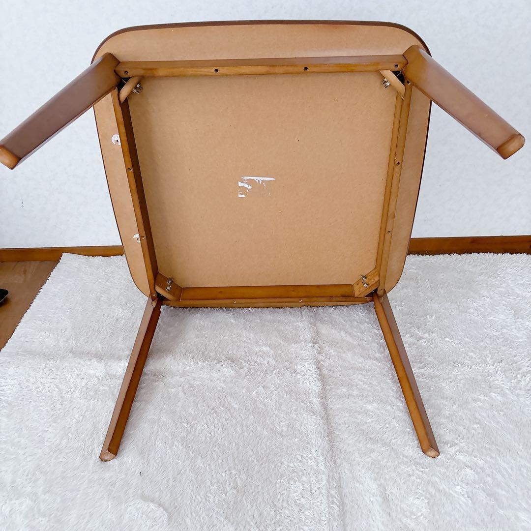 ヴィンテージ】天然木 木製 スクエア ダイニング テーブル