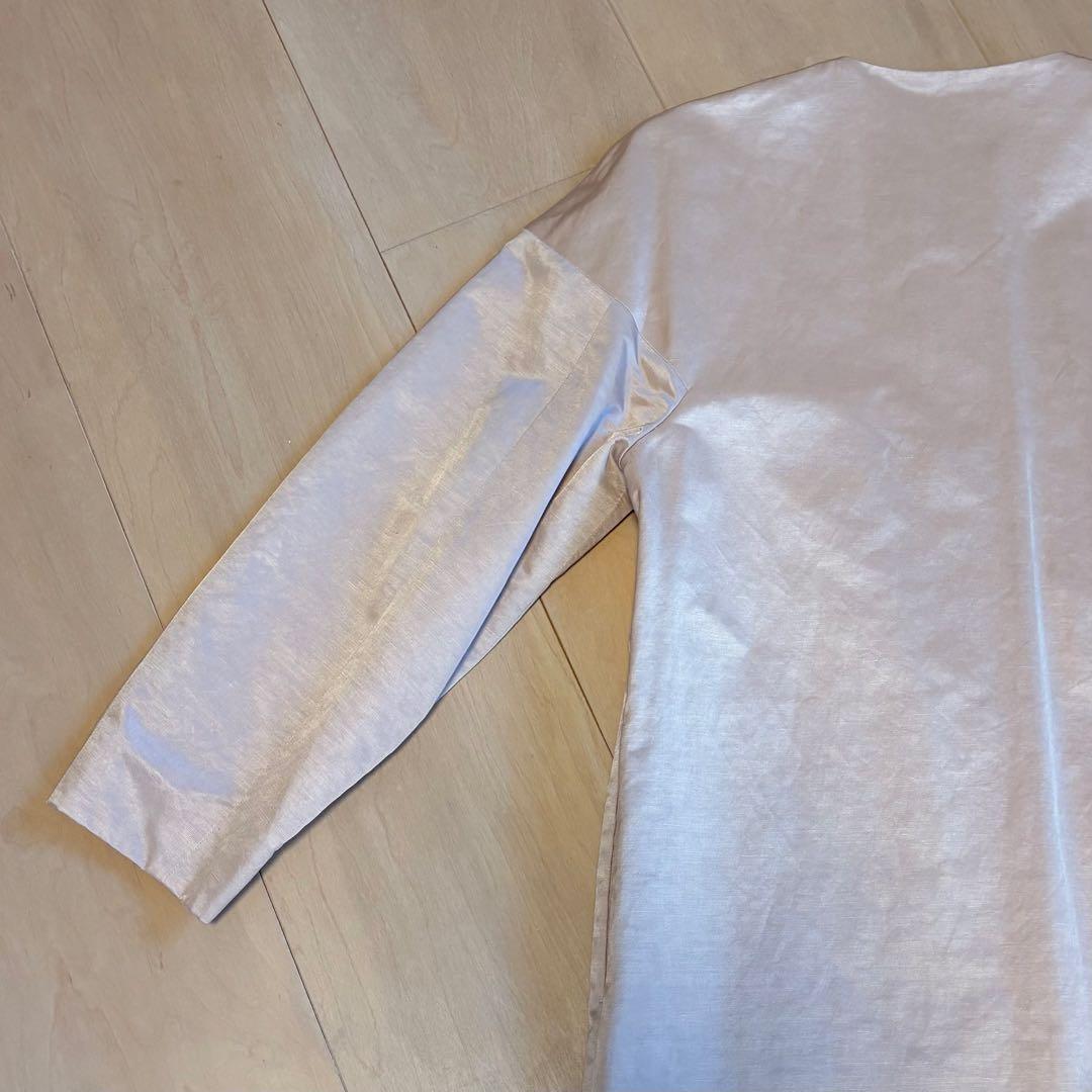 トゥモローランド　ノーカラーコート　コクーン　スプリングコート