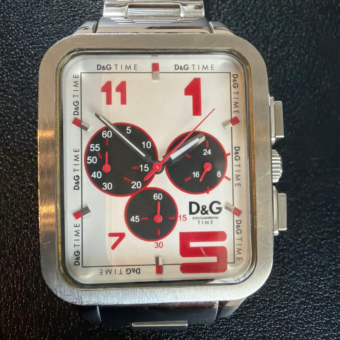 動作確認済　D&G 腕時計　ドルチェ＆ガッバーナGERONIMO クロノグラフ