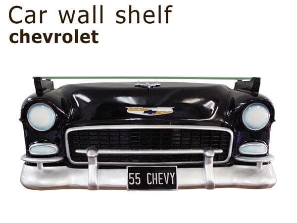 キャデラック カー ウォールシェルフ (黒) アメ車 飾り棚 壁掛け