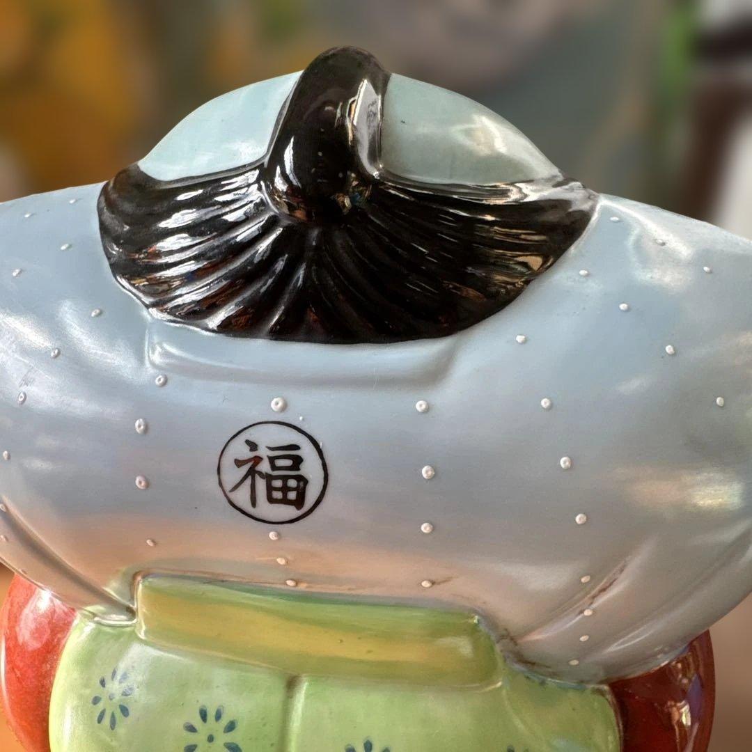 骨董　時代物　縁起物　福助　置物