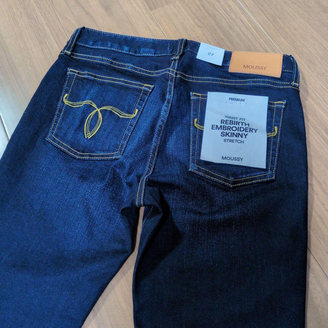 k*5様 【新品】★★★MOUSSY WFリバーススキニーパンツ27インチ