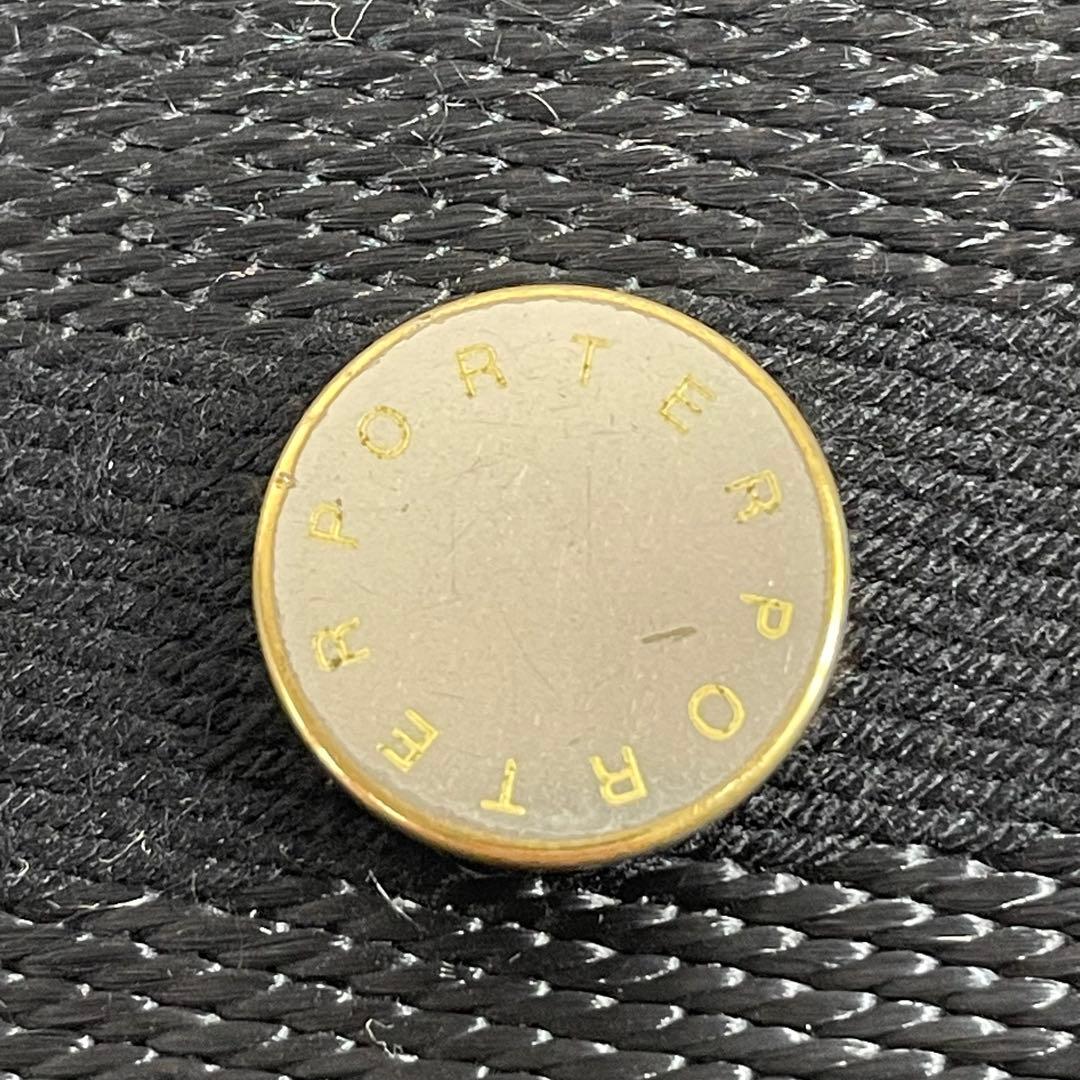 PORTER DELIGHTトートバッグ　ブラック　レザー　内カモフラ