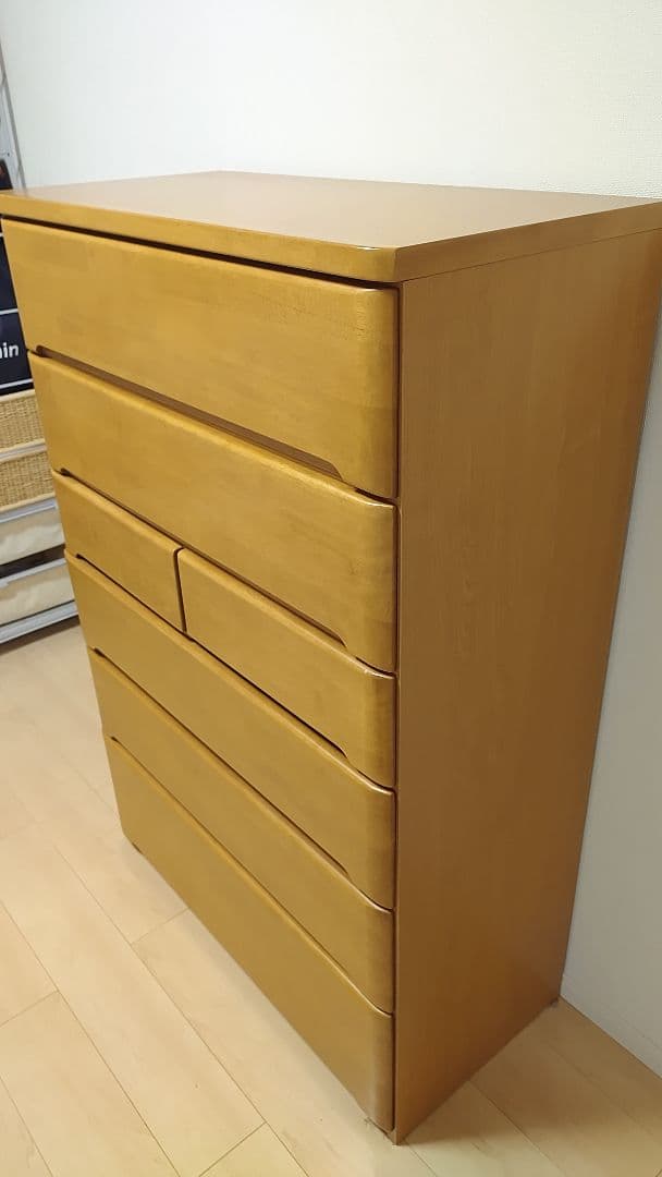 【美品】【梱包たのメル便送料込】ニトリ ハイチェスト 6段チェスト タンス