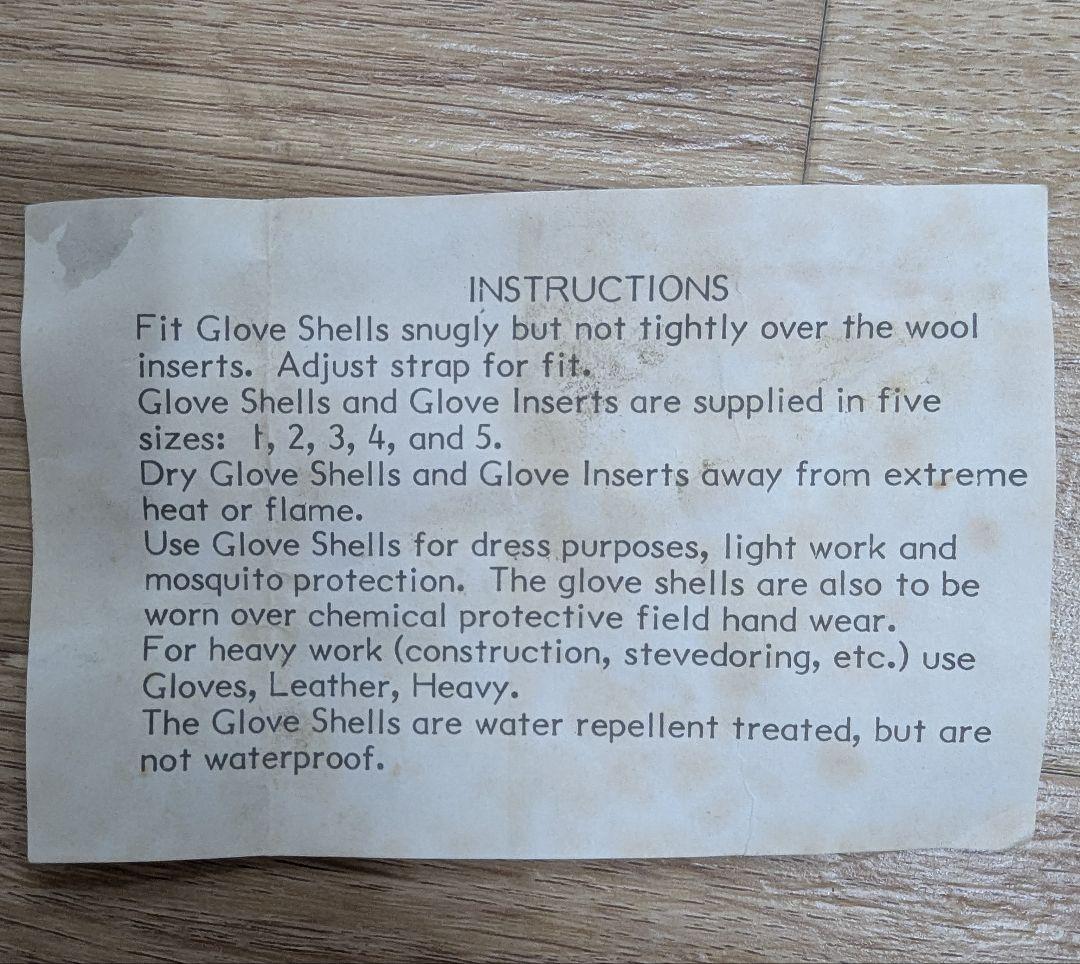 米軍実物 M1949 D3Aグローブ 米軍牛革グローブ 特殊部隊員 未使用新品