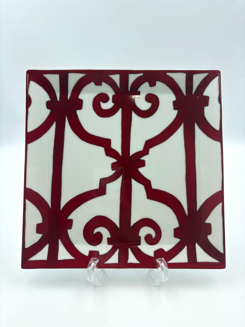 HERMES エルメス　ガダルキヴィール 23cm スクエアプレート　箱付