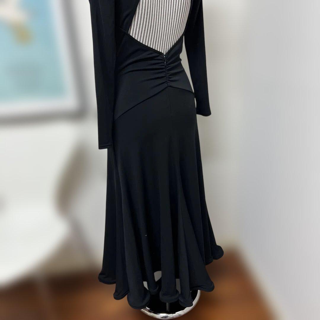 チャコット　社交ダンス　ブラックドレス　M