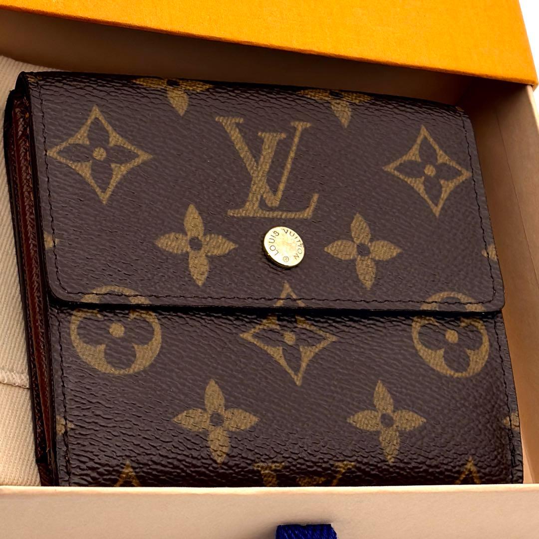 【新型 希少】ルイヴィトン ポルトフォイユ エリーズ モノグラム 三つ折り財布