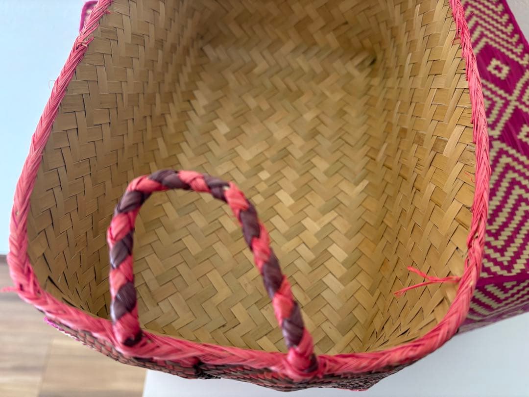 ピンク系収納ボックス２点セット ソカシ かごバスケット インテリア