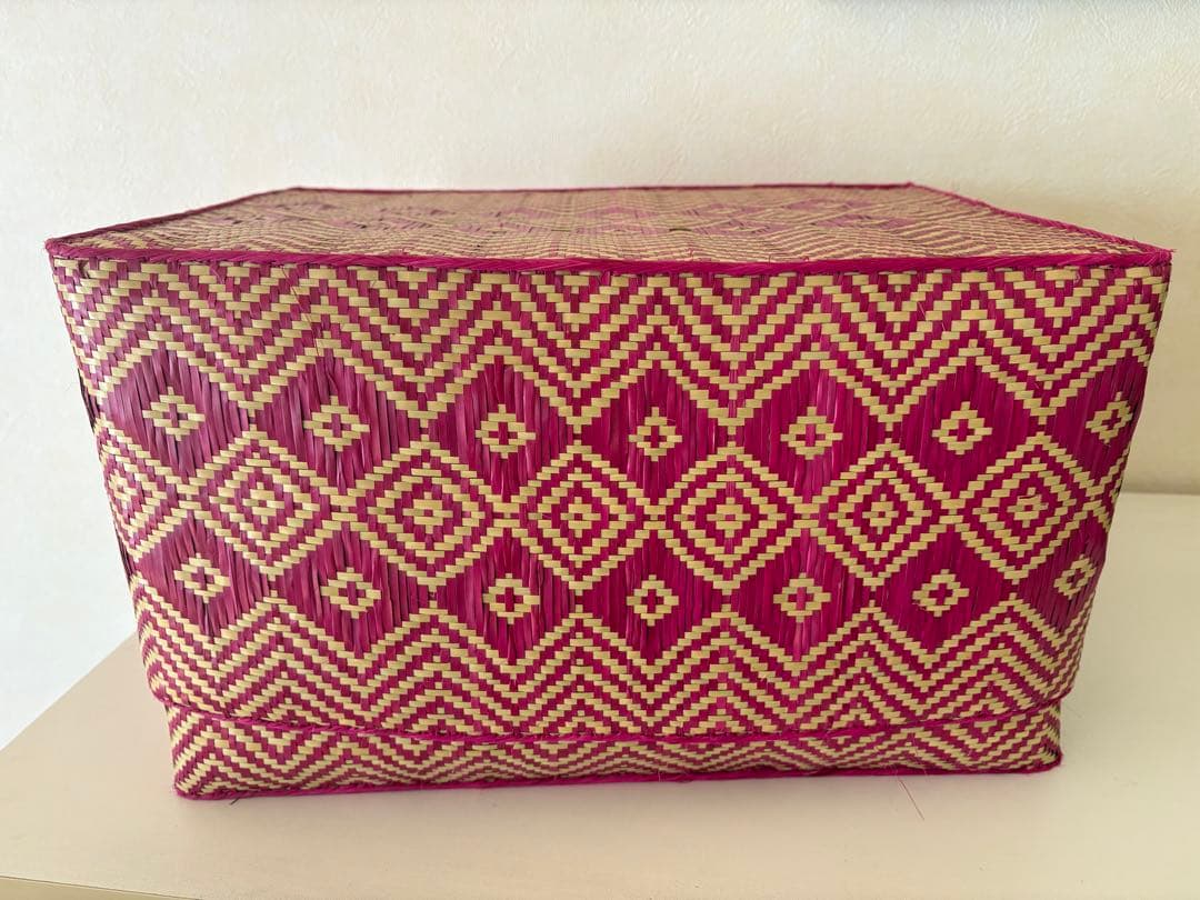 ピンク系収納ボックス２点セット ソカシ かごバスケット インテリア